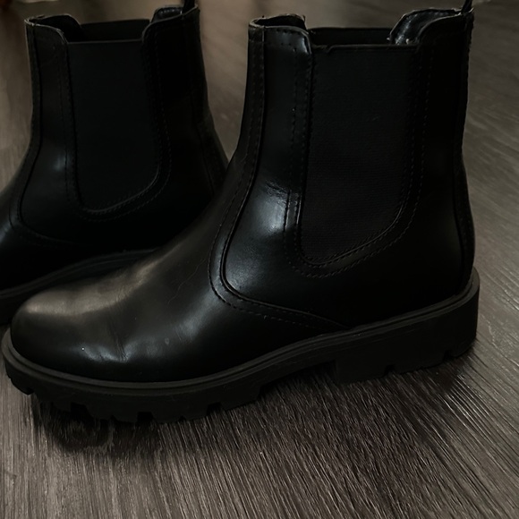 Nine West Black Combat Boots - Picture 3 of 4